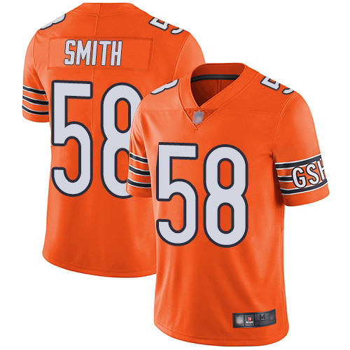 Chicago Bears Limited Orange Men Roquan Smith Alternate Jersey NFL Football #58 Vapor Untouchable